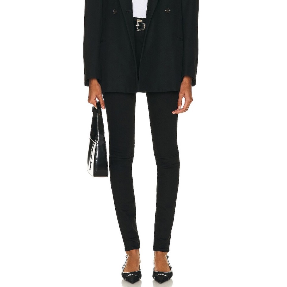 NWT MOTHER High Rise Looker Skimper Skinny Jeans in Lasting Impression black 26